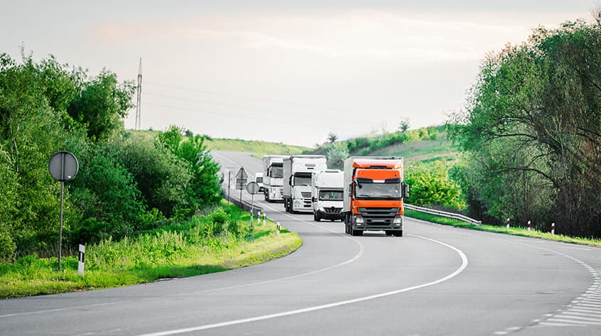 Road freight truck
